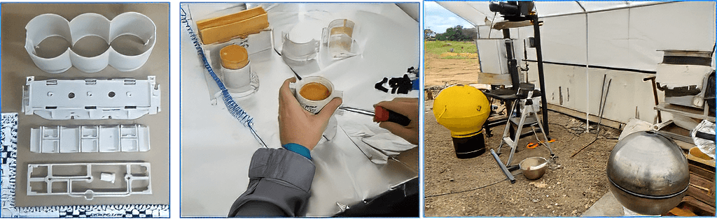 Small-scale high-fidelity munitions, final assembly operations, and large-scale surrogate sea mines manufactured by Energetic Materials & Products, Inc